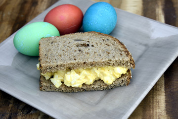Easter Egg Salad Sandwich