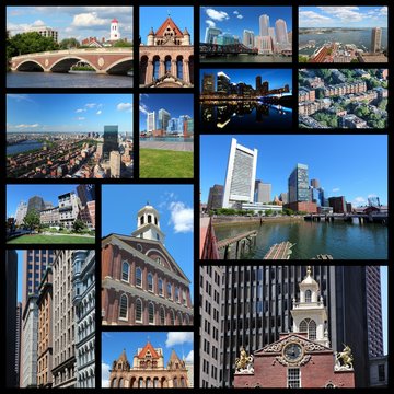 Boston - travel collage