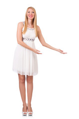 Woman in fashion clothing concept