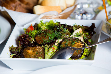 Fried eggplant