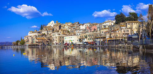 Anguillara Sabazia - pictorial  village in lake, Italy, Lazio
