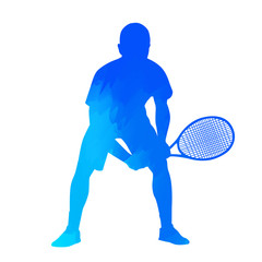 Vector tennis player