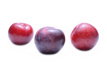 Sweet plum isolated on white background