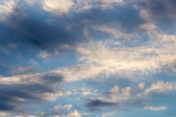 beautiful clouds at dawn