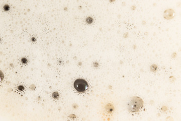 coffee foam. close-up