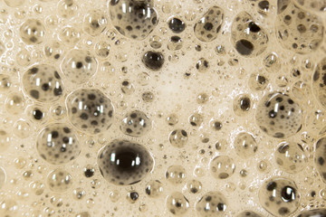 coffee foam. close-up