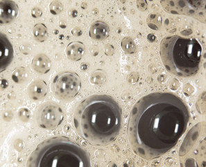 coffee foam. close-up