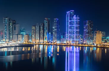 Zelfklevend Fotobehang Dubai-gebouwen © SakhanPhotography