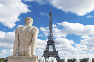 sculpture in paris - obrazy, fototapety, plakaty