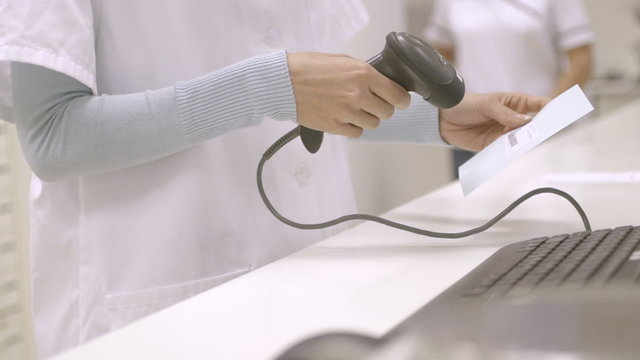 Pharmacist in pharmacy