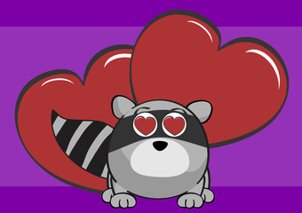 raccoon ball cartoon background7