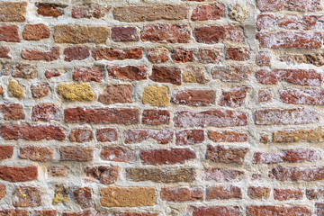 Red brick wall background