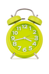 Alarm clock isolated on the white background