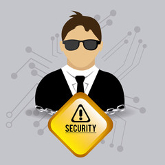 Security design, vector illustration.