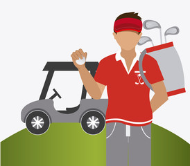 Golf design, vector illustration.