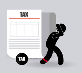 Taxes design, vector illustration.