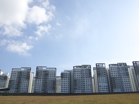 Modern condominium building in Singapore
