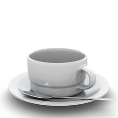 3d rendering Cup of coffee