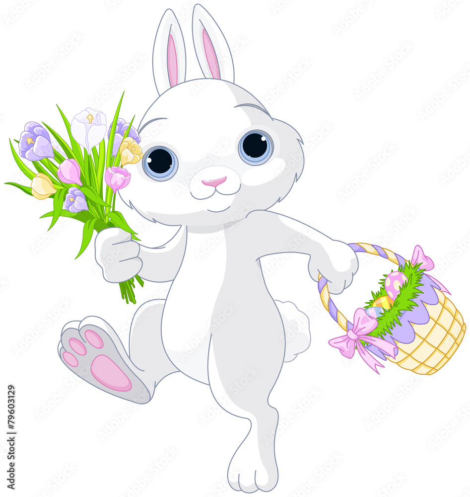 Sticker easter bunny