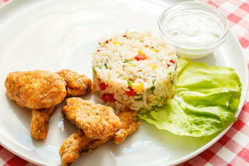 rice with chicken