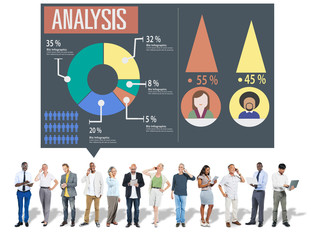 Analysis Analytic Marketing Sharing Graph Diagram Concept