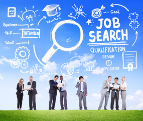 Business People Discussion Aspiration Job Search Concept