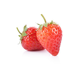 Strawberry on white background