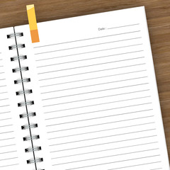 Blank notebook isolated on white © tigger11th