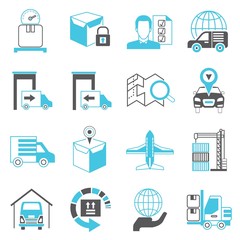 shipping and transportation icons