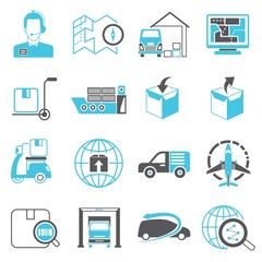 shipping and transportation icons