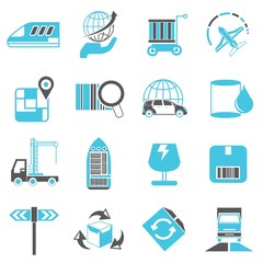 shipping and transportation icons