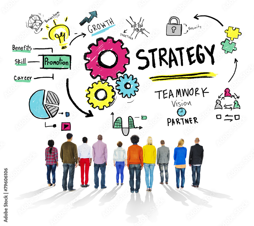 Canvas Prints strategy solution tactics teamwork growth vision concept - Canvas Prints