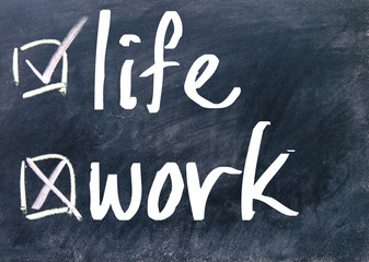 Fototapeta premium work or life choice