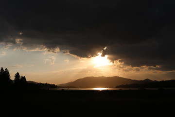 Romantic Sunset Panorama