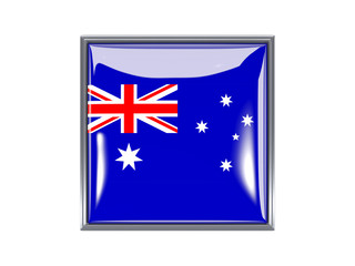 Square icon with flag of australia