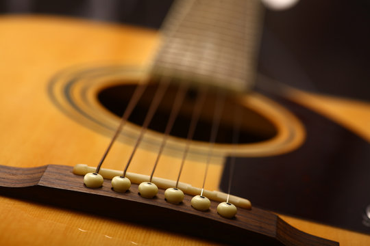 Acoustic guitar detail