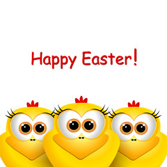 Funny Easter chicks