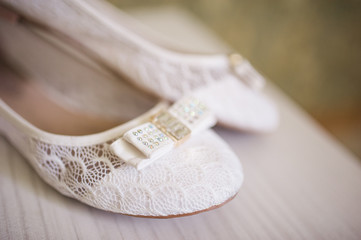 wedding shoes is ready for bride's best day