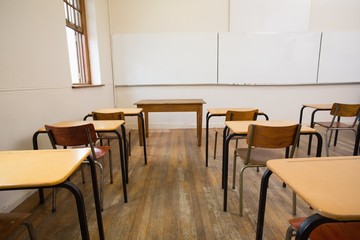 Empty classroom