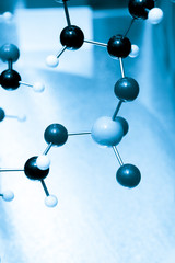 Obraz premium Science Molecular DNA Model Structure, business concept..