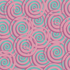 Fototapeta na wymiar Astract seamless pattern with spiral.
