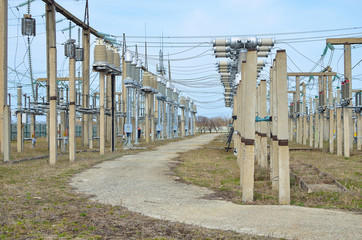 Распределительное устройство на электрической подстанции