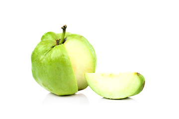 guava fruit on white background