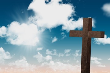 Cross against sky