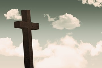 Cross against sky