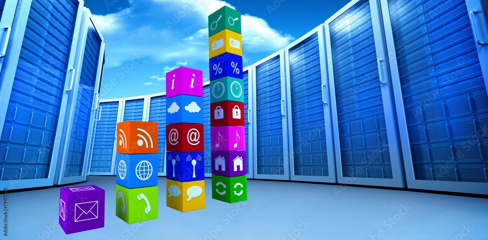 Poster Composite image of graph of apps