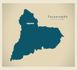 Modern Map - Tacuarembo UY