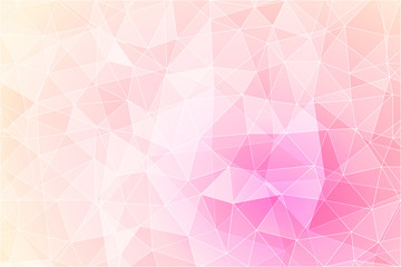 Obraz premium Abstract geometric pink background with triangular polygons