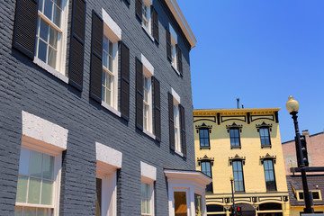 Georgetown historical district facades Washington