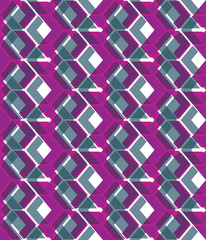 Purple stylized symmetric endless pattern, transparent continuou